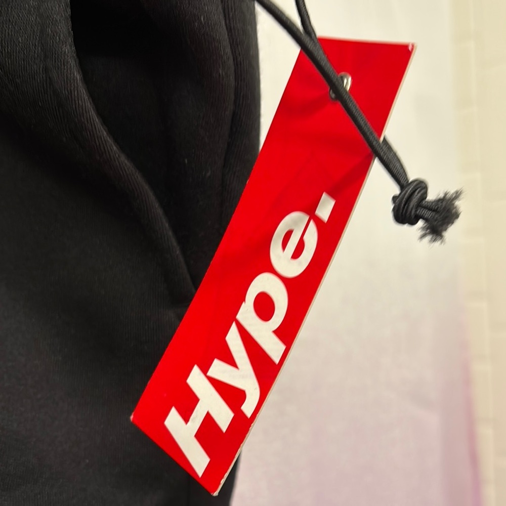 Hype Black Relaxed Fit Cargo Sweatpants - Size Medium - Picture 5 of 12